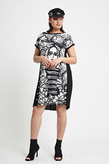 VERDA Printed Front Design Dress