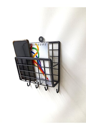 GO DEKOR New 4-hook Single-eye Magazine Holder Wall Hanger Rack - Decorative
