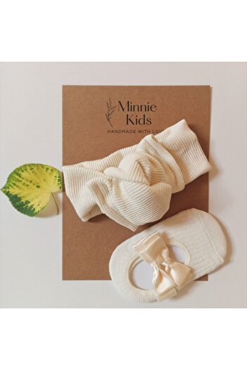 MinnieKids Κρέμα Ribana Bandana και Cream Ballerina