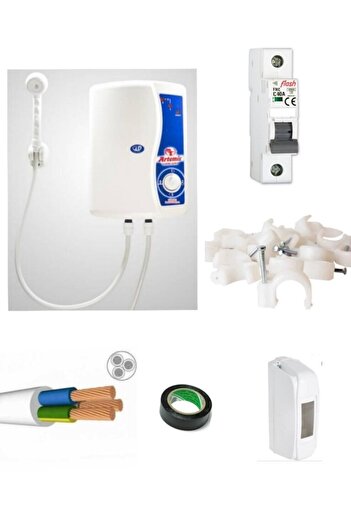 ARTEMİS Elektro Model Elektrikli Şohben 3mt Kablolu Tam Takım Set