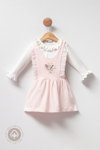 Cassiope Mini Princess Girl Baby 2-Piece Set Jacquard Knitted Fabric