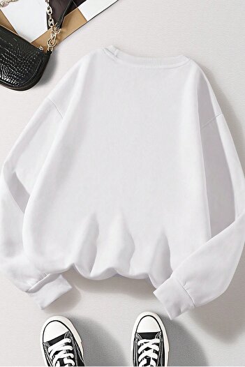 MODAGEN 1912 Arizona Printed - Unisex White Oversize φούτερ