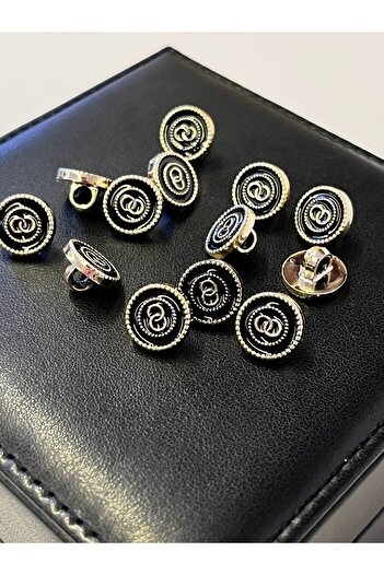ODDA TASARIM ATÖLYESİ metallized black shirt button