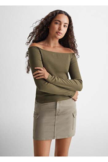Mango Teen Khaki T-Shirt for Kids