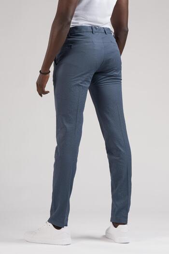Ecer Καλοκαιρινό ύφασμα Slimfit Seersucker - Half Elastic Jogger Παντελόνι