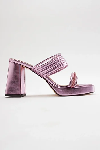 Gate29 Sasha Daily Style Stylish Jewelled String Sandals Slippers-Metallic Lilac