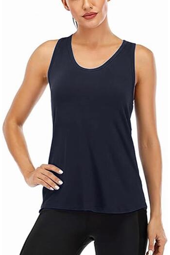 GHASSY CO. Ghassy Co. Women's Racerback Back Open Semi Mesh Training Yoga Running Sports Athlete Tank Tops 1780