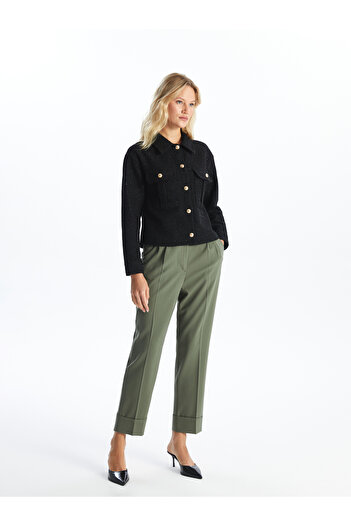 LC Waikiki Comfortable Molded Women's Trousers with Elastic Waist