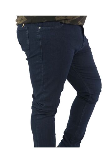 BELLİSİMO Big Jeans Синій Класичний крій Великий розмір Висока талія Прямі штанини Чоловічі джинси