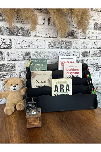 KLES Children's Bookshelf with Pen Holder Children's Room Decoration Educational Children's Bookshelf