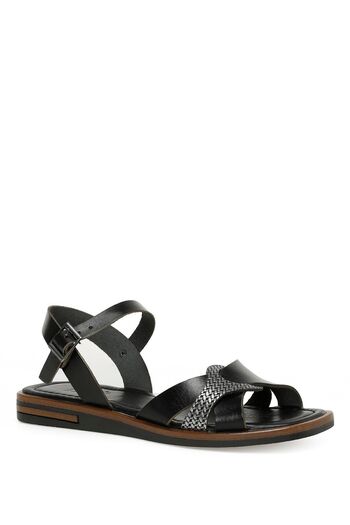 İnci Nudo 3fx Black Women's Flat Sandals
