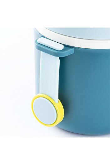 Tantitoni 036-01-TEDEMEI BLUE STAINLESS STEEL ROUND BODY CONTAINER WITH SPOON 780ML
