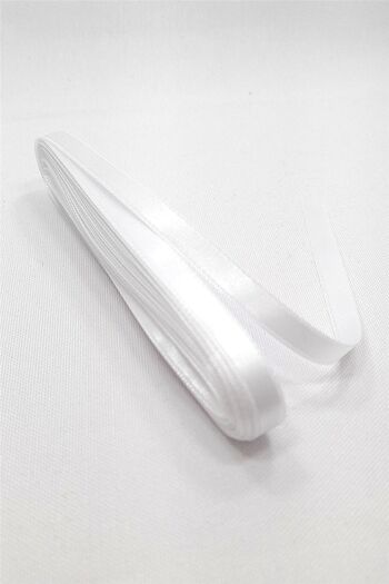 serap çiçekçilik White Satin Ribbon 1 Cm. 10meter White Satin Ribbon Ribbon – Satin Ribbon