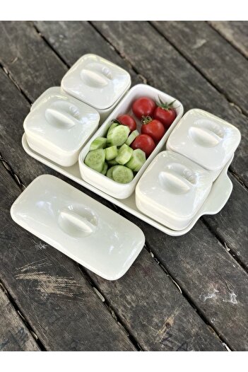 TarzzHome Breakfast Set with Lid, 5 Pieces