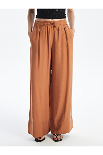 LC Waikiki Wide Leg and Elastic Waist Women's Trousers