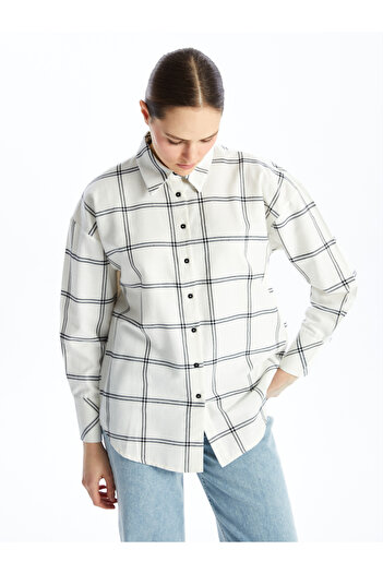 LC Waikiki Long Sleeve Plaid Women's Shirt