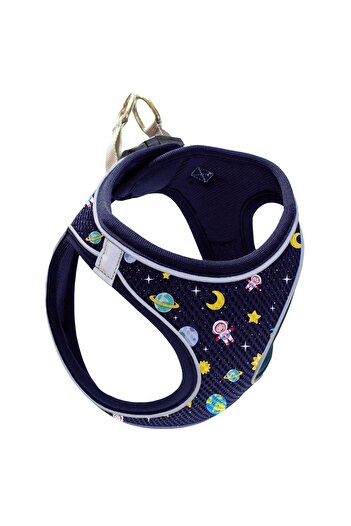 Mita Pet Mita Air Mesh Cat Dog Harness with Double Reflector, Anti-Sweat Space / space L