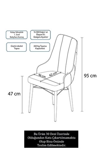 Canisa Concept Neta Serisi, 1.sınıf Babyface Kumaş Mürdüm Sandalye, Beyaz Gürgen Ayak