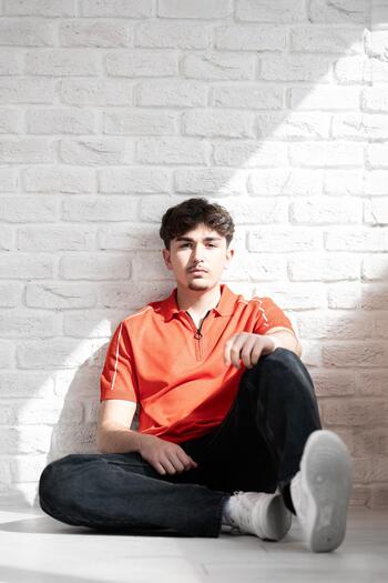 AKÇAYLAR Μπλουζάκι με φερμουάρ Polo Neck Slimfit από ύφασμα Microfilament