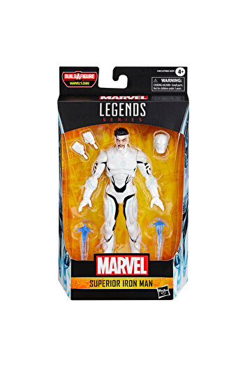 Hasbro Marvel Legends Superior Iron Man (Comics) Aksiyon Figürü (Marvel's Zabu BAF)
