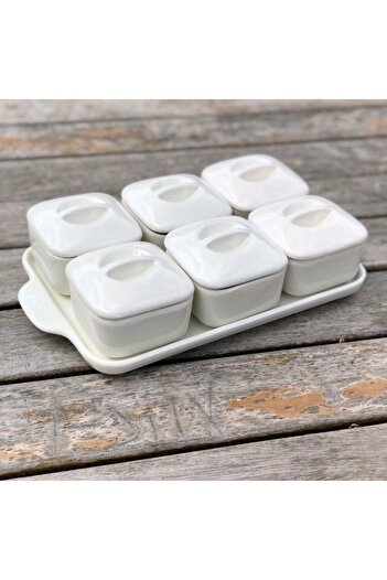 TarzzHome Breakfast Set with Lid, 6 Pieces