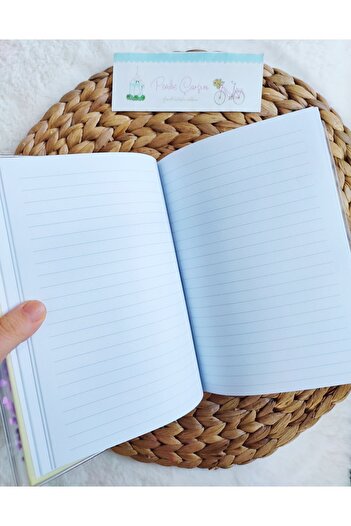 Pembe Çarşı Avocado Notebook with Glitter and Watery Cover