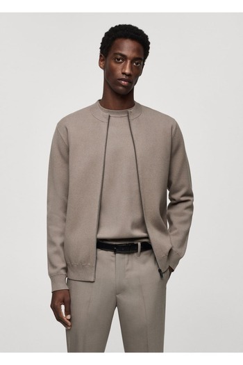 MANGO Man Zippered Heat Regulating Cardigan