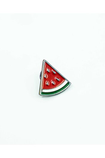 Zaytoon Yaka Rozeti Filistin Karpuz Dilimi Renkli Metal Pin Broş Takı Destek Sembolik Hediye