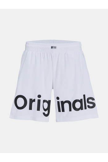 Jack & Jones Logo Print Mesh Shorts with Elastic Waistband