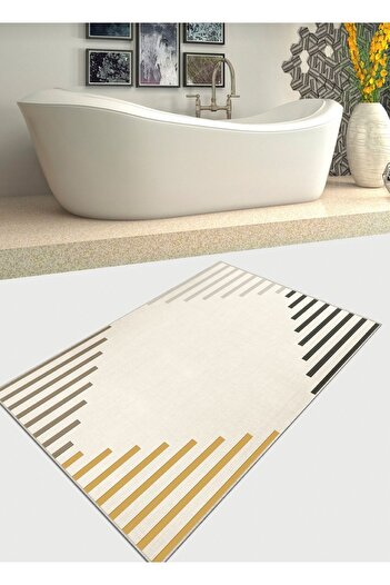 Ardizayn Fresh Mustard - 70x120 cm Cotton Woven Bath Rug