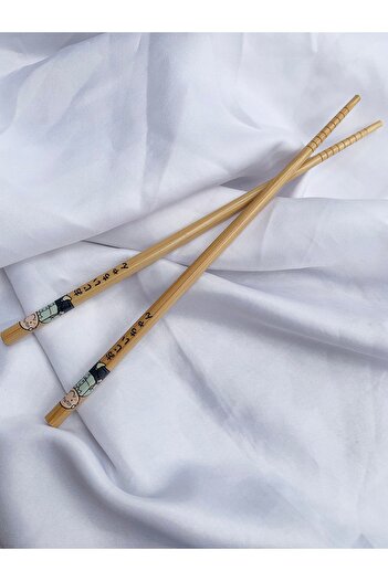 Tam Seramik Japanese Bamboo Chopstick Old Man Patterned 1 Pair
