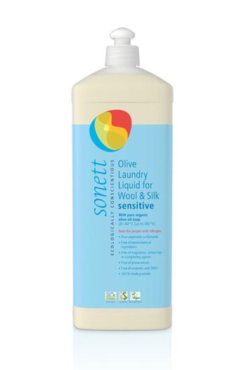 Sonett Ipek Ve Yün Şal, Eşarp, Yorgan, Yastık Kılıfı Için 1 Litre Organik Yıkama Şampuanı Deterjanı
