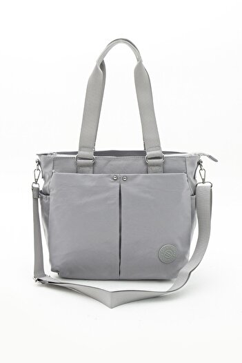 By Hakan Sn-4000 Crinkle Grey Shoulder and Hand Bag - Τσάντα ώμου