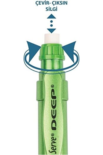Serve 0.7 Mm Metallic Pistachio Green Deep Mechanical Tip Pen