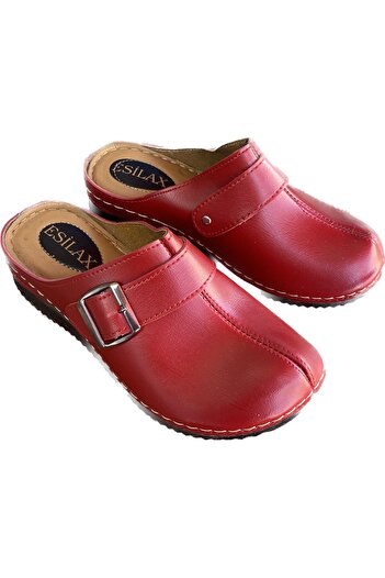Star women's red indoor comfortable sole slippers