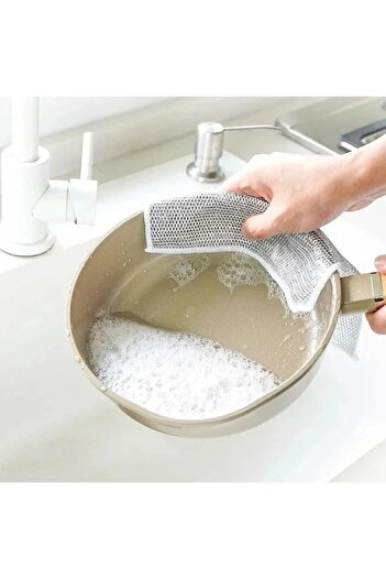 safestore 1 Piece Magic Inox Stainless Wire Dishcloth Dirt Rust Remover Magic Cleaning Cloth And Sponge