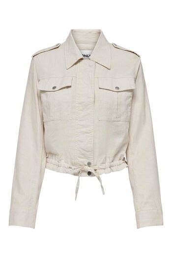 ONLY ONLLUDO LINEN CARGO JACKET OTW Linen Cargo Jacket
