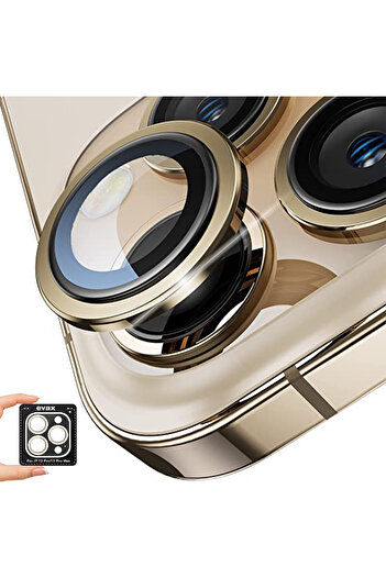 Evax (Safir) iPhone 13 Pro Max / 13 Pro Compatible Sapphire Camera Lens Protector Easy Install with Attachment