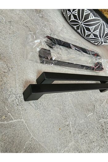 Cross Bridge (5 Pieces) 160 Mm Black Cabinet Handle, Handle, Handle, Handle