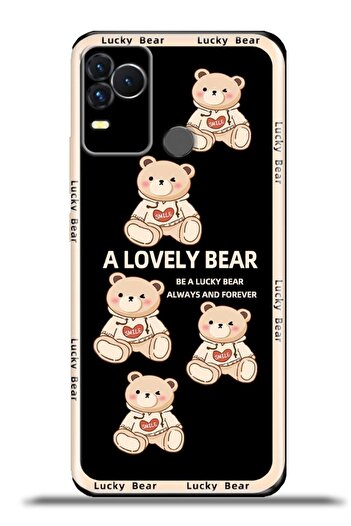 omix X400 Kapak Hd Renkli Dizayn Silikon Kılıf - Lucky Bear