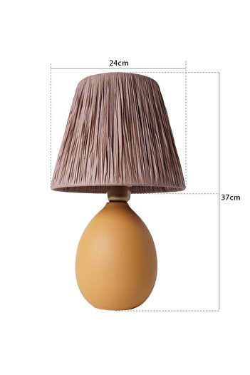 Hmydesign Rond Handmade Ceramic Lampshade Cream-Orange