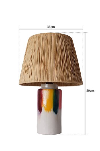 Hmydesign Foudre Ceramic Lampshade - Wicker Yellow Red Green Pink