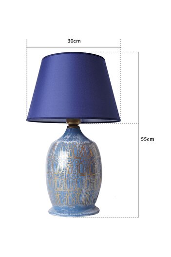 Hmydesign Pirate Handmade Ceramic Lampshade Navy Blue