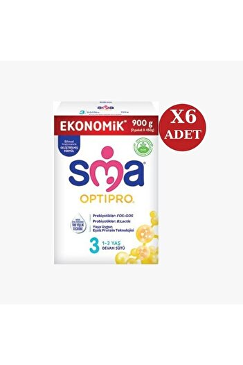 SMA Optipro 3 Probiyotik Devam Sütü 6lı 900 gr