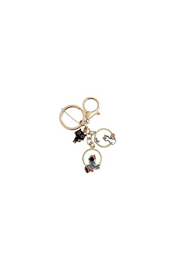 Miniminti Cute Witch with Cat Kiki Charm Keychain