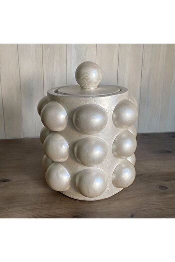 Luthien Decorative Pearlescent Box and Vase - Candlestick Light Design