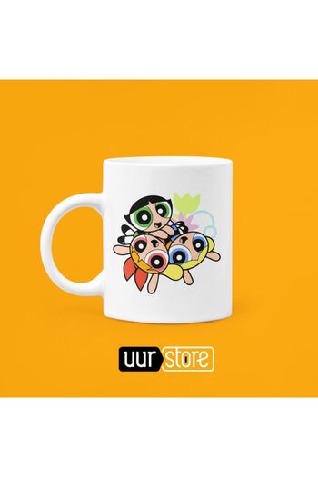UUR STORE Power Puff Girls Printed Porcelain Mug 330ml