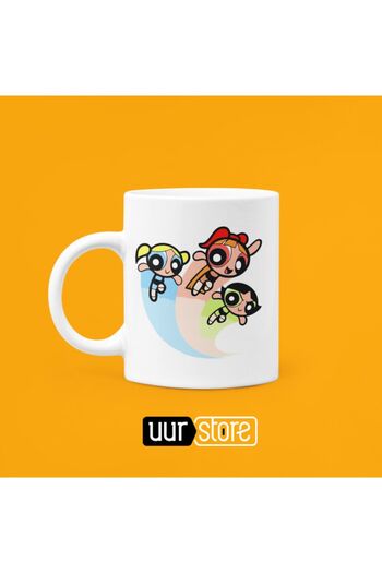 UUR STORE Power Puff Girls Printed Porcelain Mug 330ml