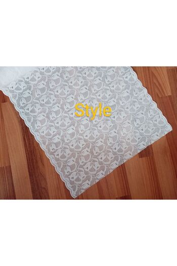 Style Capac pentru raft din dantela PVC / Dulap antiderapant si capac sertar / latime: 50 cm X 1 Mt / Lalele -05