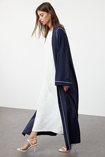 Trendyol Modest Sötétkék szőtt sapka - Ferace & Abaya, csőrészlettel TCTSS24KF00042
